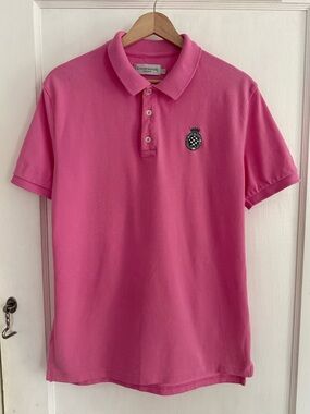 Goodwood England Pink Polo Golf Prep Shirt